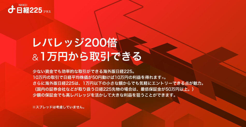 レバレッジ1000倍＆1万円から取引できる